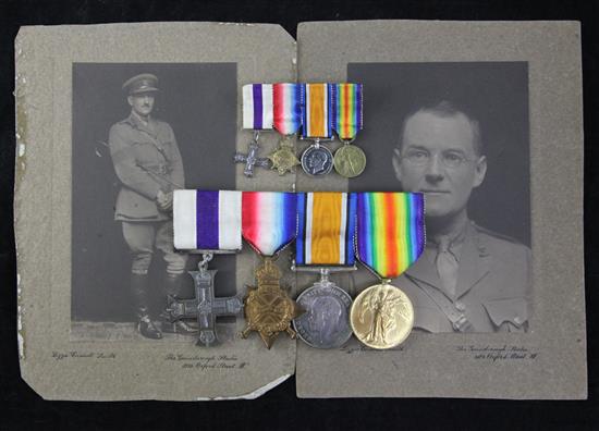 A First World War Military Cross group to Lieut. Gerald Forsyth and a companion group to his brother Private Bertra Forsyth